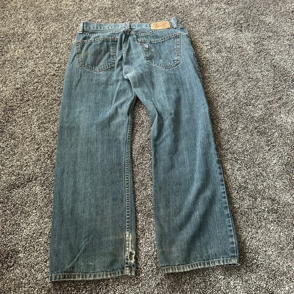 Levi's 505 Jeans Mens 34x30 (Fits 34x28) Blue Denim Straight Leg Y2K Skater‎